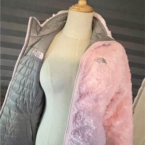 The North Face Reversible Pink and Gray Jacket